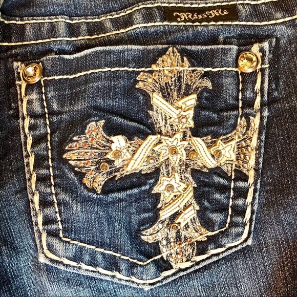 *Sold on Facebook*. Miss Me Straight Long Jeans - Picture 4 of 8